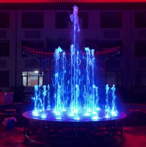 Custom New Design Modern DMX512 Pump Dry Fountain Music Dancing Dry Deck Fountain 24V Voltage Whole Set Equipment