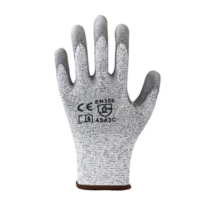 SONICE Level 5 EN388/CE Certified Cut-Resistant Anticut Gloves HPPE PU Coated Tear/Puncture/Abrasion Resistant ANSI/ISEA Gloves