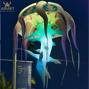 Beautiful Hanging Inflatable Medusa Jellyfish Lamp
