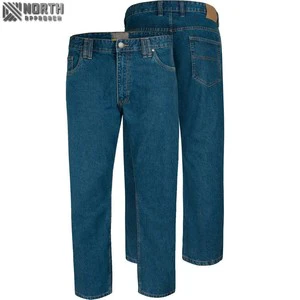 Men 2025 Blue Solid Denim Jeans Plus Size Regular Fit Double Stitching Comfort Tall Big Fashion Quick Dry Autumn Winter Spring