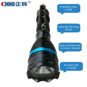 Handheld Explosion-proof LED Flashlight 1440 Lumens USB Charging IP68 Waterproof Aluminium Alloy Adjustable Beam Firefighter