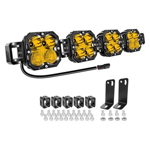 OEM Linkable Off-road LED Light Bar 4 LED Heads IP67 Waterproof Dustproof Aviation Aluminum Roof Mount 28inch 5000 Lumens 120W