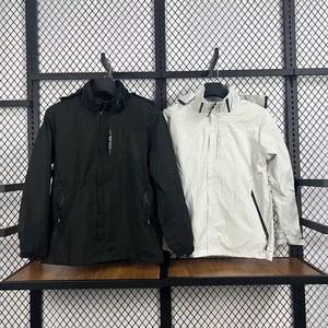 Sun Protection Waterproof Hooded Rain Jacket Unisex Lightweight Outdoor Trench Coat for Hiking Camping Wholesale