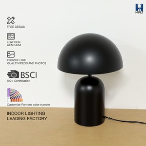 Minimalist Black Dome Desk Lamp Versatile Ambient Lighting For Restaurant Living Room Bedside Soft Glow For Relaxation