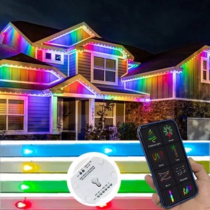 Factory Lighting IP68 Outdoor Permanent Christmas Light Holiday RGBW LED Pixel Point Lights Decoration House