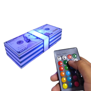 Magnetic Levitation US Dollar Night Light-RGB Color Changing Floating Lamp-Creative Gaming Room Desk Decor Sconce-Gift