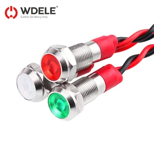 High Brightness 6mm Metal LED Indicator Lights IP67 Rated 3-220V Durable and Versatile Signal Lamp for Equipment Use