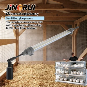 Easy Installation Professional Dimmable High Efficiency Poultry Farm LED Tube IP67 Waterproof JR LED JR T5 3-Year Warranty Ra80
