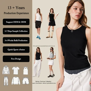 Women's Clothing Outerwear Plus-size Base Layer T Shirt Vests Spicy Fit Slimming Sleeveless Tank Tops for Custom Printing