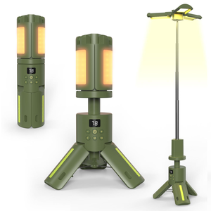 10050mah Rechargeable Outdoor Hiking Fishing Tent Lamp 6000 Lm Super Bright Magnetic Rotatable Telescopic Led Rv Camping Lantern