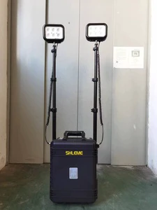 2*50W & 4*50W Portable LED Light Tower 2m Telescopic Mast with Battery
