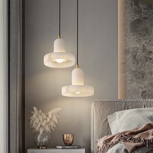 Marble Lamps Loft Hotel Decor Lamp Modern Staircase Leather Belt Glass Ball Led Chandeliers Pendant Lamps Chandelier Marble