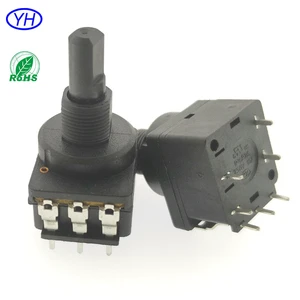 Professional Dimmer Switch Potentiometer ROHS UL 16mm 50K 100K 500K Rotary Potentiometer With 10A Rotary Dual Switch For Oven