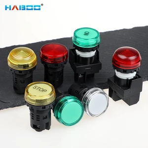 22mm 6v 12v 24v 220v pilot signal Light Lamp Waterproof IP65 Led Equipment Indicator Lights