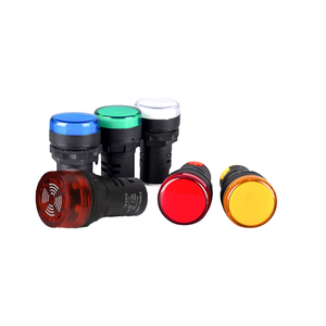 AD16-22 LED Display Power Indicator Light 220V 380V Red/Green/Yellow/White/Blue Plastic Metal IP20 10000 Hours Lifespan