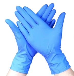 Dark Blue Disposable Nitrile Gloves Powder Free Lightweight Waterproof Unisex S/M/L/XL Heartmed Brand