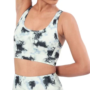 Women's Gym Fitness Sports Bra-High Support Breathable Eco-Friendly Spandex/Nylon with Front Logo