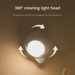 Water Drop Table Lamp LED Rechargeable with Automatic Sensor Waterproof Night Light for Bedroom Bedside Cross-Border Wholesale