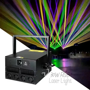 NEW Professional 30W RGB Full Color DMX 512 LED Laser Light for DJ Stage Performance