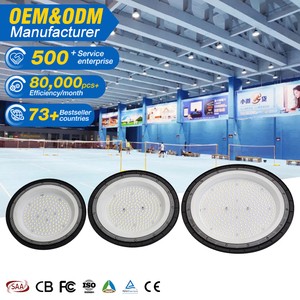 Storehouse Gymnasium Factory Garage Aluminum PC 100w 150w 200w 300w 3030 Smd DOB Led High Bay Light