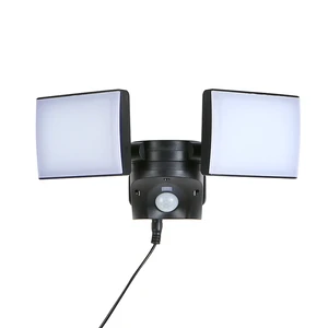 3000LM IP65 Waterproof LED Security Lights Outdoor Motion Security Light 2 Head Motion Detector Flood Light for Garage