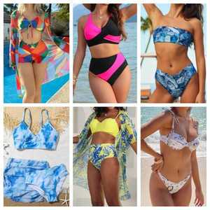 Hot Selling Women's Swimsuit Inventory Sexy Bikini Mixed Set Wholesale Bulk Swimsuit Random Shipment