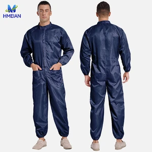 Custom Logo Disposable ESD Anti-static Dust-proof Unisex Safety Coverall Jumpsuit for Cleanroom Workwear