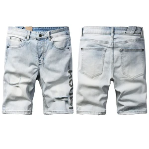 Hot Selling Summer New Customized Retro Style Denim Shorts Streetwear Jorts Men's Mens Shorts Jeans