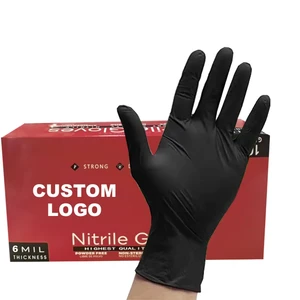6 Mil Finger Textured Mechanic Heavy Duty Industrial Food Safe Nitrile Gloves Sold By Pieces Disposable Nitrile Gloves