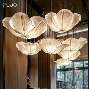 Fabric Teahouse Lamp Decorative Pendant Light Ceiling Lamp Lights for Coffee Shop