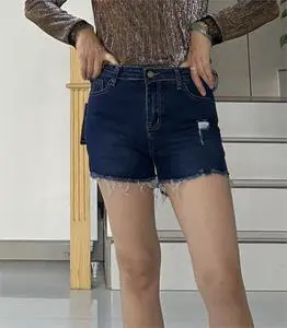 Hot Sale Summer Women's Shorts Jeans Mid Waisted Plus Size Women's Denim Shorts Casual Denim Shorts Jeans for Women