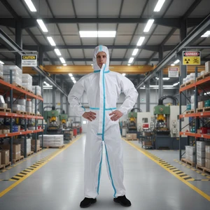 High-quality PPPE Safety Isolation Gown Micro-pore Workwear Full-body Dust-proof Asbestos Removal Protective Suits