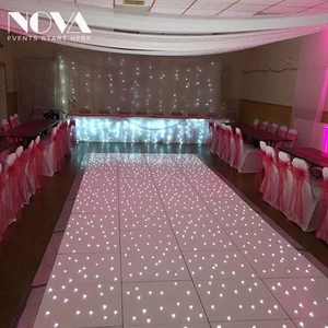 High quality gloss white led dance floor