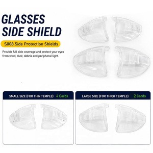 Colorful Customized Eye Shield Plastic TPU Side Glass Safety Product Lightweight and Easy to Install Personal Health Protection