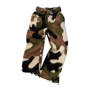 Mohair Sweatpants Soft Blend Knit Trousers for Lounge and Casual Outfits Mohair Sweatpants Modern Knit Sweat Bottoms