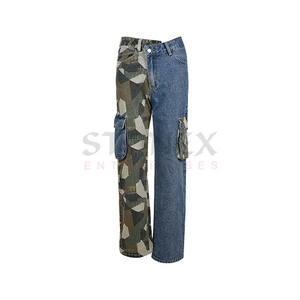Wholesale High Quality Fashion Casual Denim Jeans Women High Street High Rise Wide Leg Loose Trouser