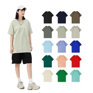 2024 Wholesale 240 Gsm Cotton High Quality Big Plus Size Women's T-shirts Loose Fit T Shirt Womens
