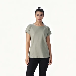 Factory Direct Price New Arrival Hot Selling Plus Size Women's Crew Neck Summer Wool Plaid Print Sports T-shirts