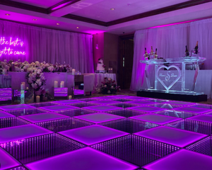 3D Time Tunnel Colorful Wedding Led Dance Floor Mirror Portable Disco Dance Floor Panels