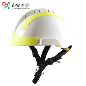 Red Yellow Emergency Rescue Safety Fire Fighting Helmet Model F2 Yellow Reflective Anti-Impact 4500N Anti-Puncture 550g V Type