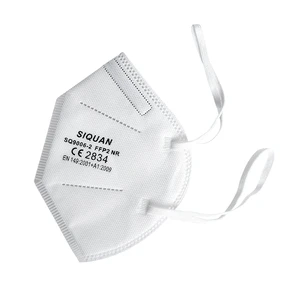 Factory Wholesale Oem High Quality Head-wearing CE EN 149 FFP2 Facemask White Flat Fold Mask