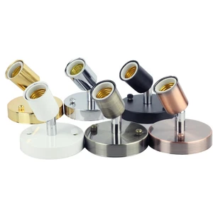 Modern decorative light bulb socket 360 degree rotation E27 base lamp holder for corridor porch bedside living room lighting