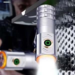 Portable Mini Ultra Bright Flashlight 18500 Rechargeable Torch with Magnet Powerful Waterproof Emergency Camping LED Flashlights