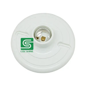 E27 LED Light Bulb Holder Round Socket E27 Base Hanging Socket Screw