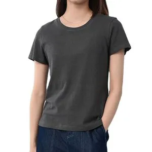 Custom Women’s Plus Size T-Shirt 100% Cotton Breathable Fabric Short Sleeve Sportswear Tee OEM Bulk Wholesale