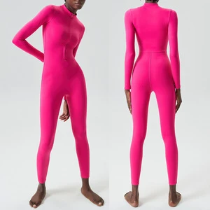 New Design High Quality Solid Seamless Pilates Yoga Wear Set High Waist Jumpsuit Fitness Yoga Suit Women Sports Bra and Legging