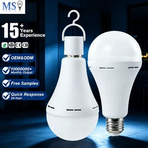 Hot Sell Amp Bulb 7W 9W 12W 15W E27 B22 Cold White Emergency Camping Rechargeable Ceiling Light LED Emergency Light Bulb