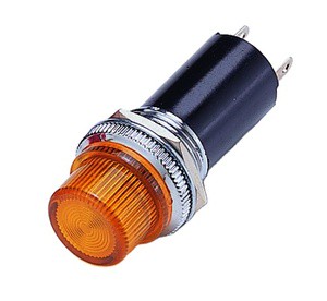 Rectangular 18x24mm Metal LED Indicator Light with Pilot Light Multi-Color IP67 Rated 6-24V DC 50,000 Hours Lifespan