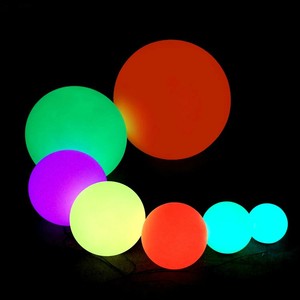 Ball Lamp Dimmable Float Swimming Pool Night Lights Decoration Patio Tree Hang Lantern Landscape Lighting Middle Remote Control