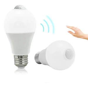 Shenzhen Factory 12w Led Sensor Bulb E26 E27 PIR Motion Sensor Bulb